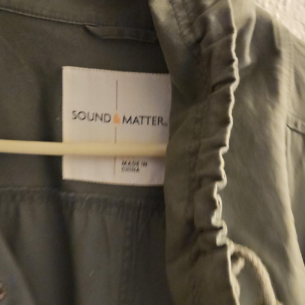 Sound & Matter Women's Green Cargo Jacket